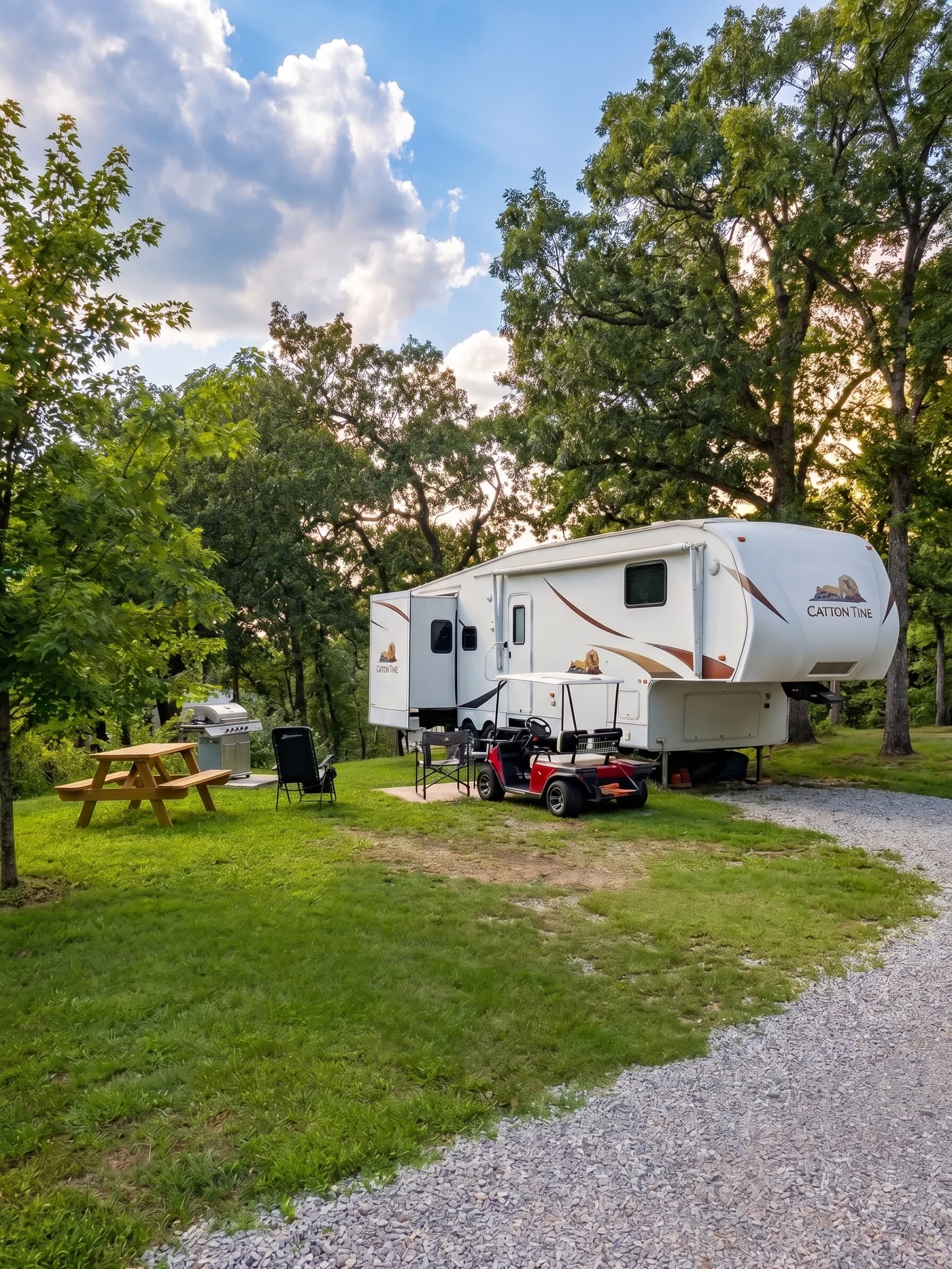 RV sites with full hookups overlooking Grand Lake